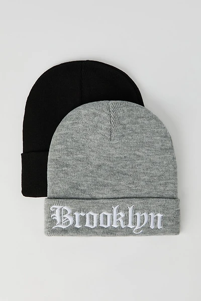 Tuque avec motif brodé (Paquet de 2