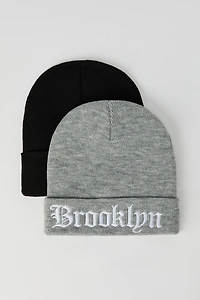 Tuque avec motif brodé (Paquet de 2