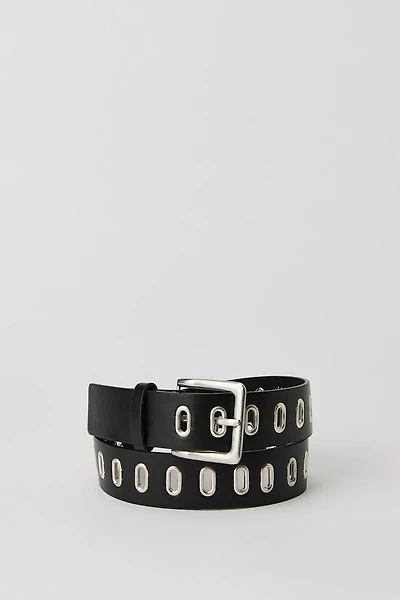 Silver Grommet Belt