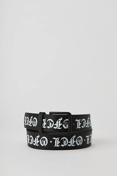 Ceinture en similicuir avec texte Gothic