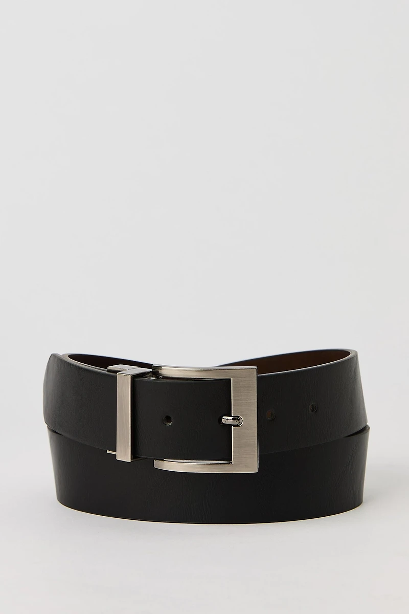 Ceinture réversible en similicuir