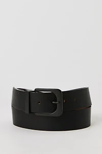 Black & Brown Faux Leather Reversible Belt