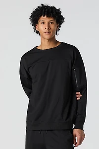 Chandail en molleton Active avec poche à glissière