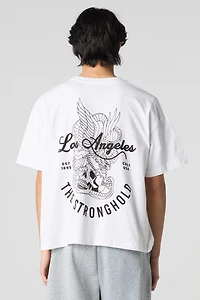 T-shirt carré à imprim