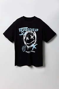 T-shirt à imprimé Never Give Up