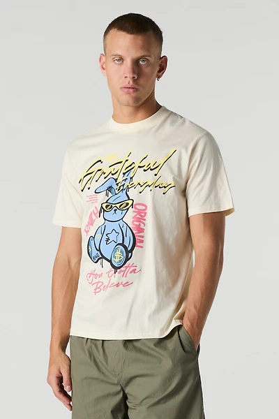 T-shirt à imprimé Grateful Bunny
