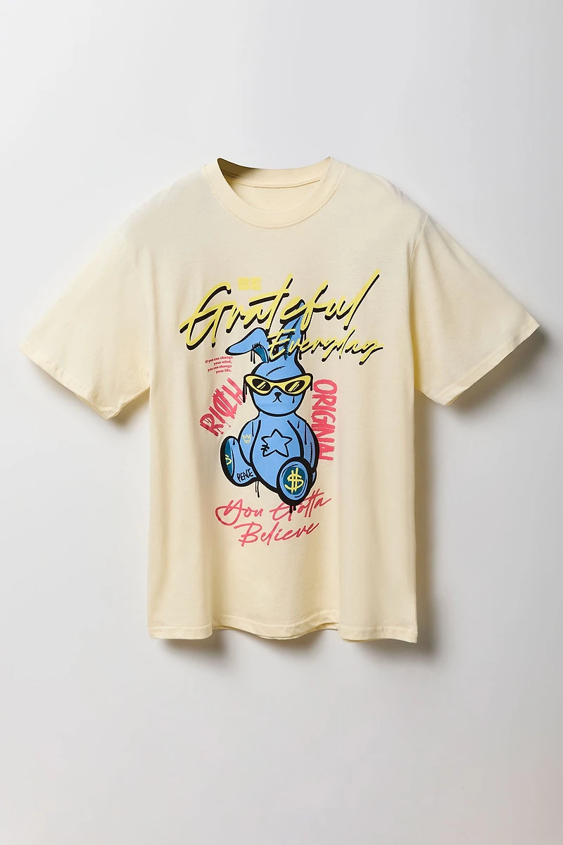 Grateful Bunny Graphic T-Shirt