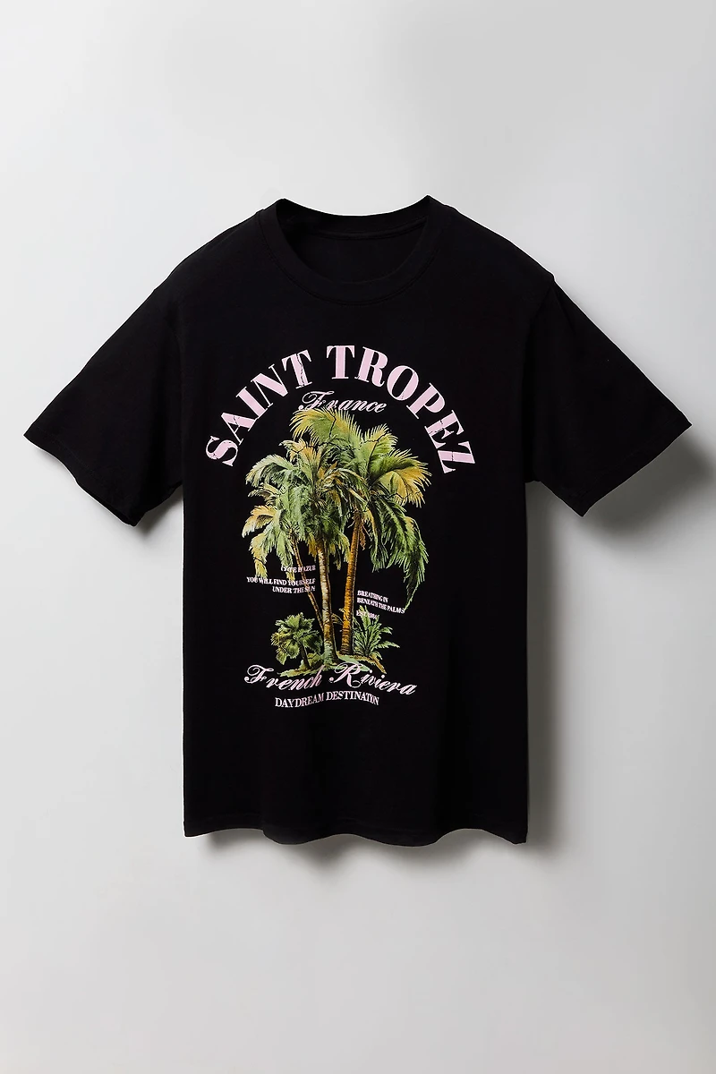 T-shirt à imprimé Saint Tropez