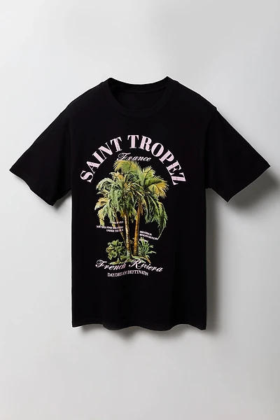 T-shirt à imprimé Saint Tropez