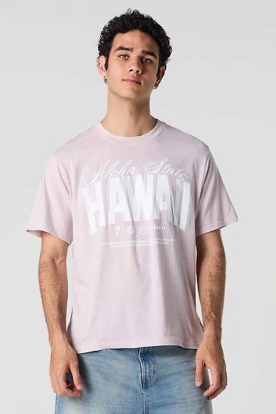 T-shirt à imprimé Hawaii