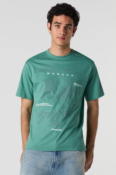 T-shirt à imprimé Monaco