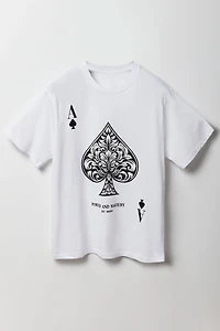 T-shirt de coupe garçonne à imprimé Ace
