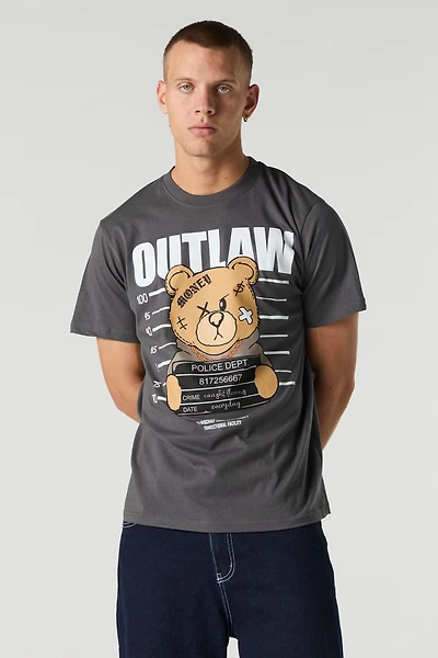 Outlaw Bear Graphic T-Shirt