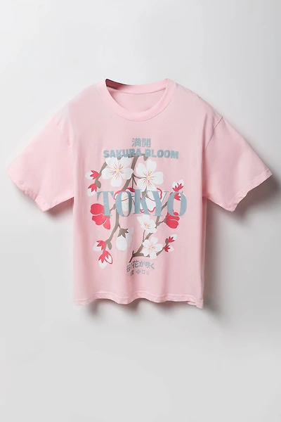 T-shirt à imprimé Tokyo Sakura