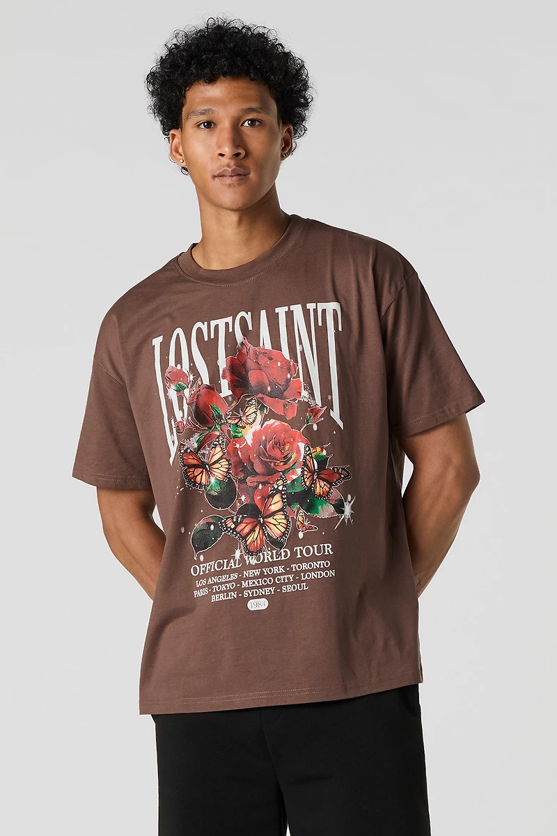 Floral Graphic Boxy T-Shirt