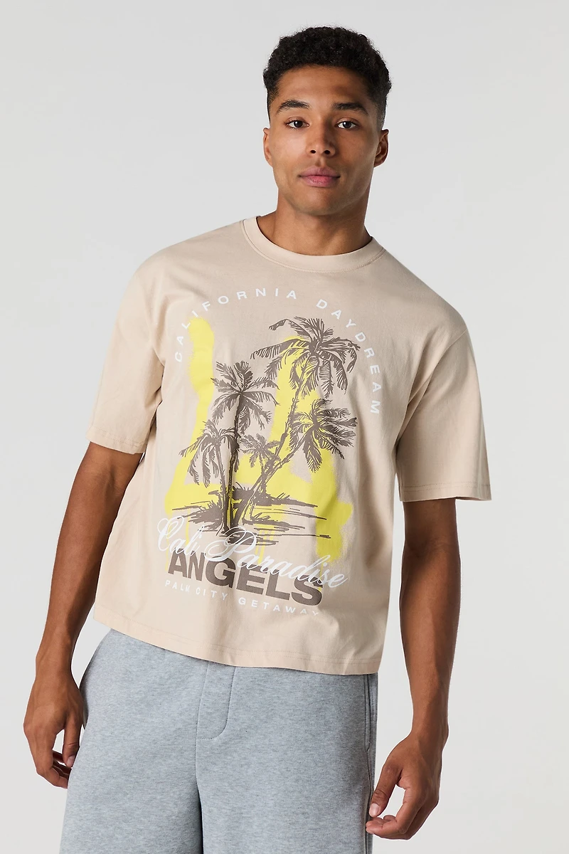 T-shirt carré à imprimé Cali Day Dreams