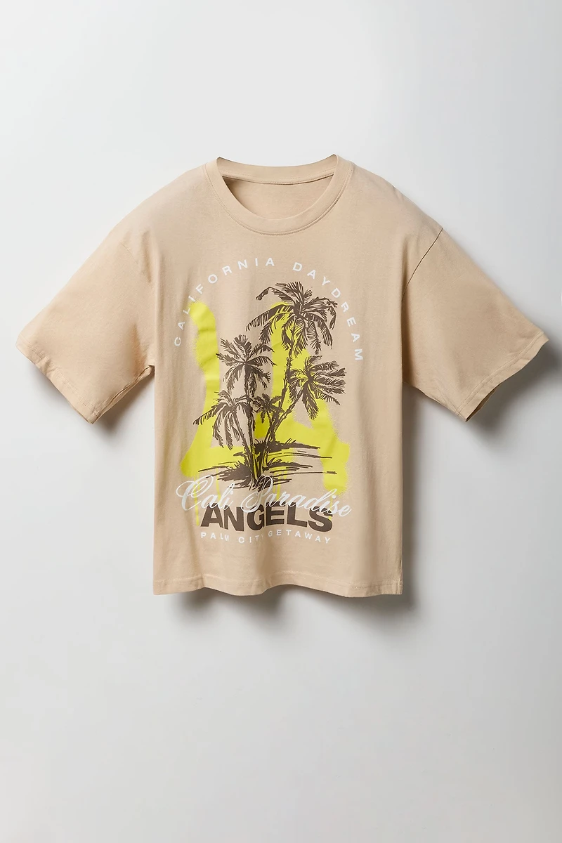 T-shirt carré à imprimé Cali Day Dreams