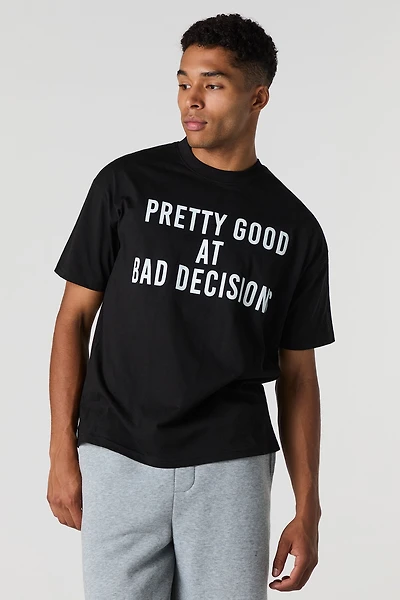Good at Bad Decisions Graphic Boxy T-Shirt