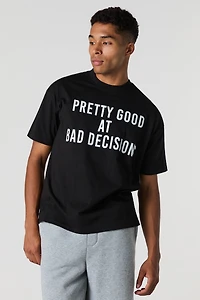 Good at Bad Decisions Graphic Boxy T-Shirt