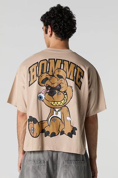 Broken Bear Graphic Boxy T-Shirt