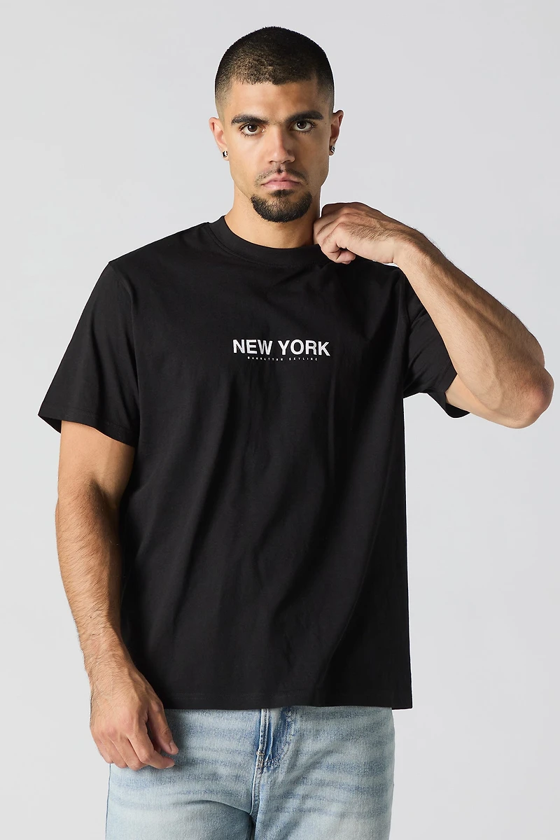 T-shirt à imprimé NYC