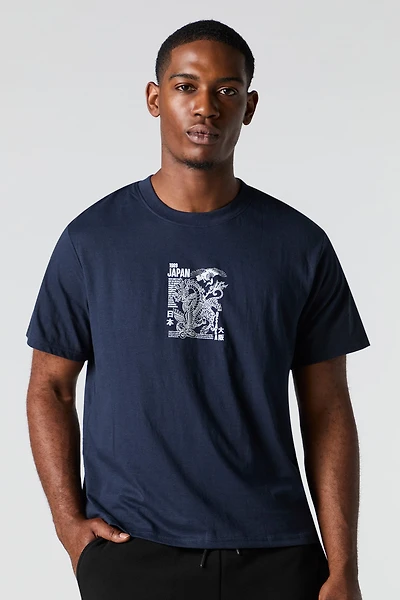 T-shirt à imprimé Japan
