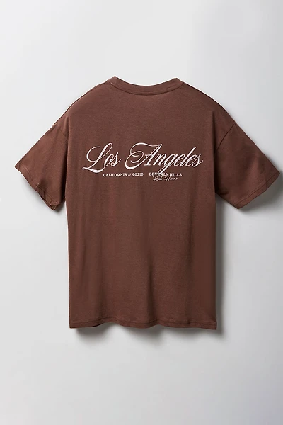 T-shirt à imprimé LA