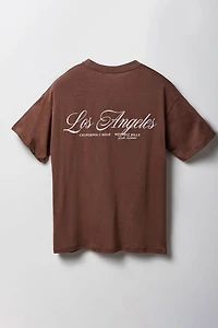 T-shirt à imprimé LA