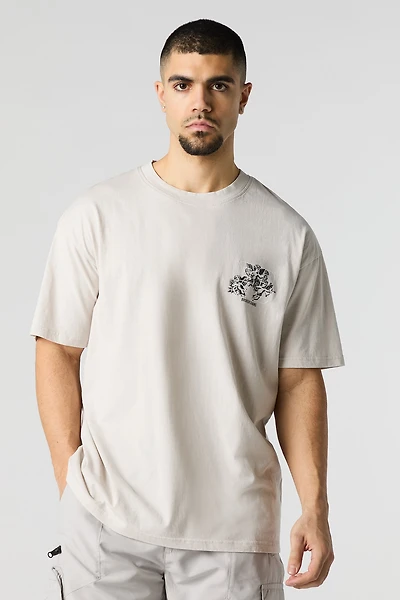 T-shirt à imprimé Broken Chains