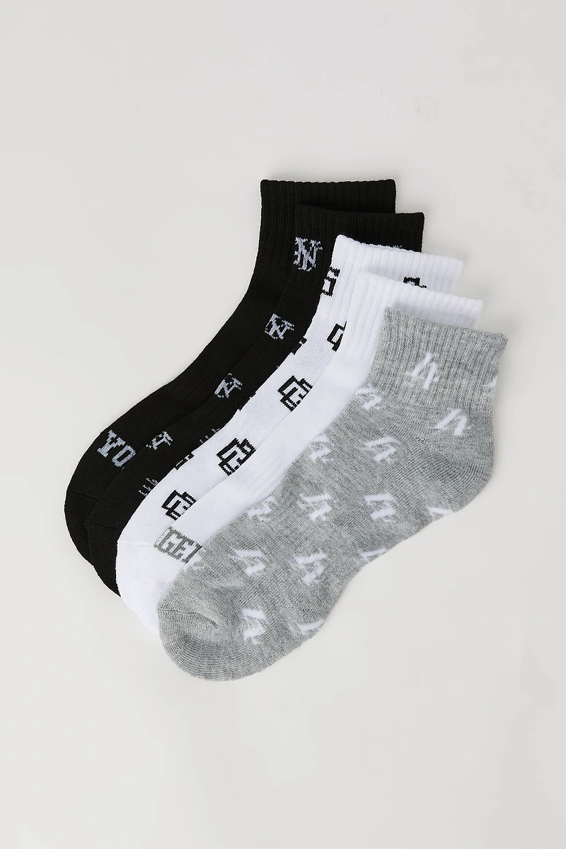 Destination Quarter Socks ( 5 Pack)