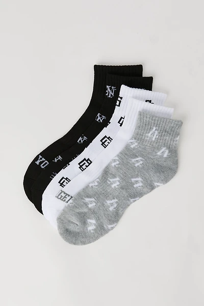 Destination Quarter Socks ( 5 Pack)
