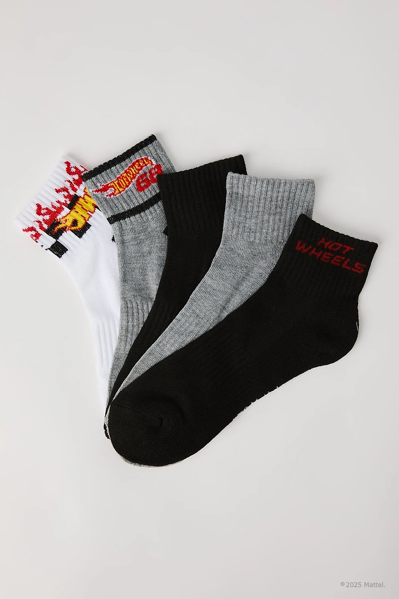 Hot Wheels™ Quarter Socks (5 Pack)