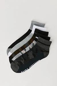 Camo Quarter Socks (5 Pack)