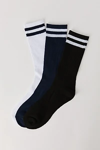Chaussettes rayées (3 paires)