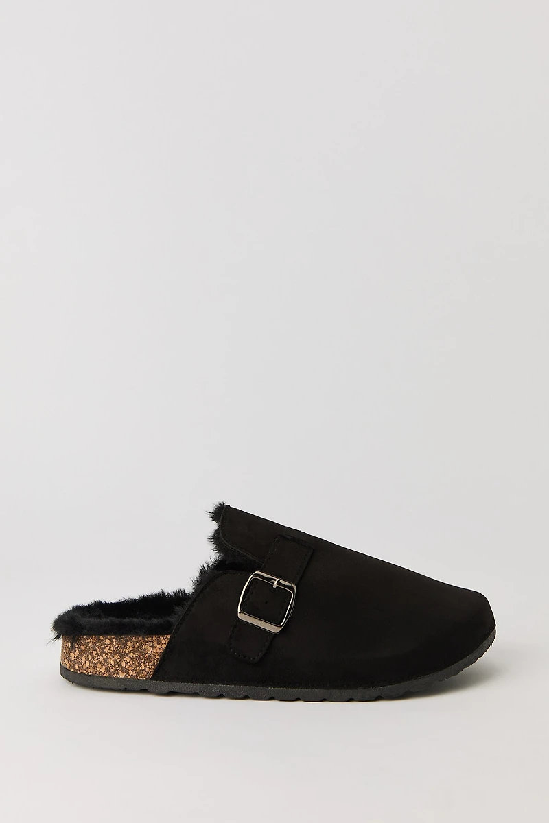 Faux Fur Lined Clog Slipper