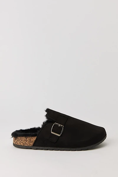 Faux Fur Lined Clog Slipper