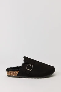 Faux Fur Lined Clog Slipper
