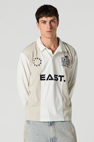 Jersey de rugby avec motif brodé