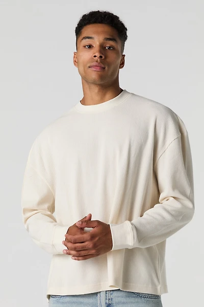 Haut en tricot thermique à manches longues