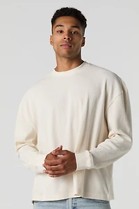 Haut en tricot thermique à manches longues