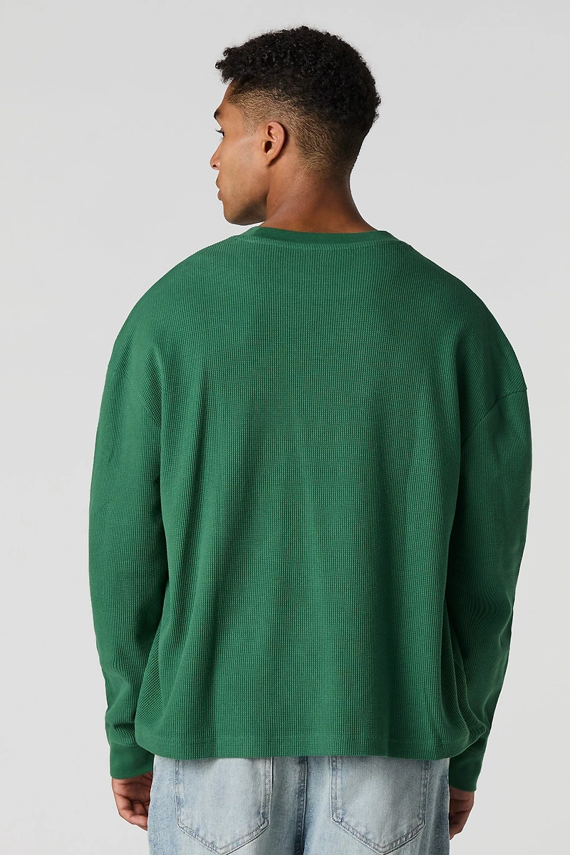 Haut en tricot thermique à manches longues