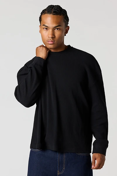 Thermal Knit Long Sleeve Top