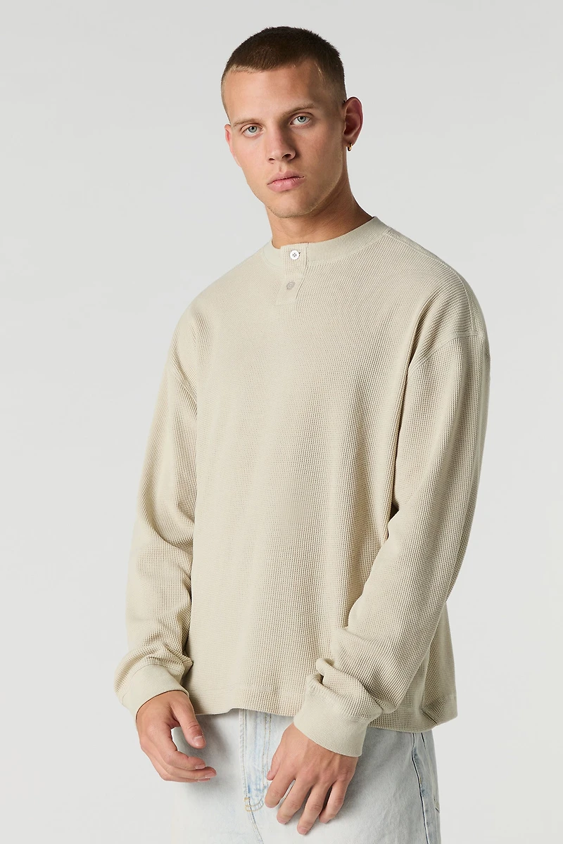 Haut Henley en trico thermique