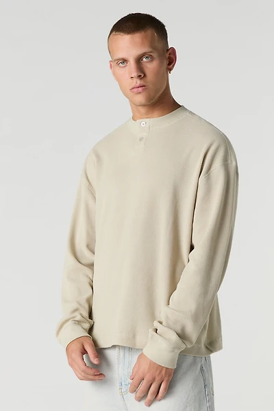 Haut Henley en trico thermique