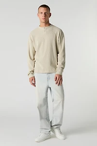 Haut Henley en trico thermique