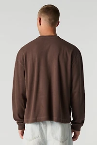 Haut Henley en trico thermique