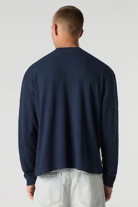Haut Henley en trico thermique
