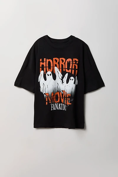 Horror Movie Graphic Boxy T-Shirt