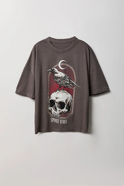 Spooky Graphic Boxy T-Shirt