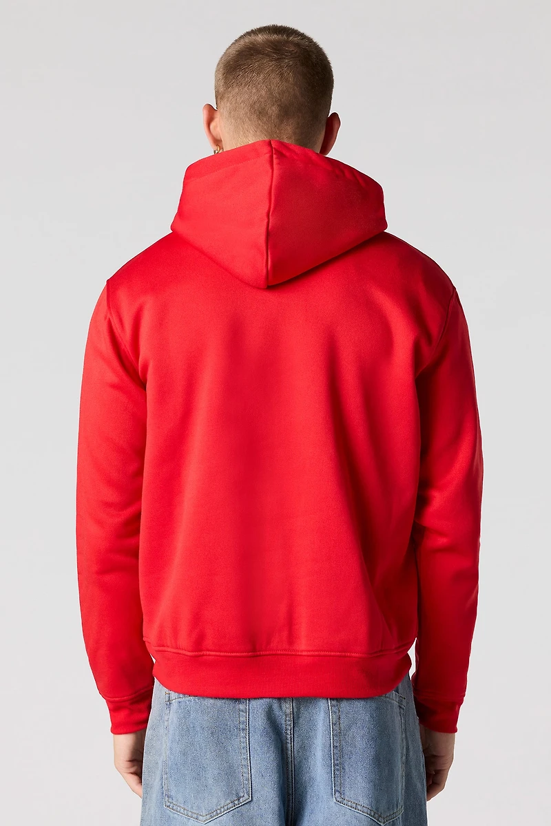 Grinch Graphic Christmas Fleece Hoodie